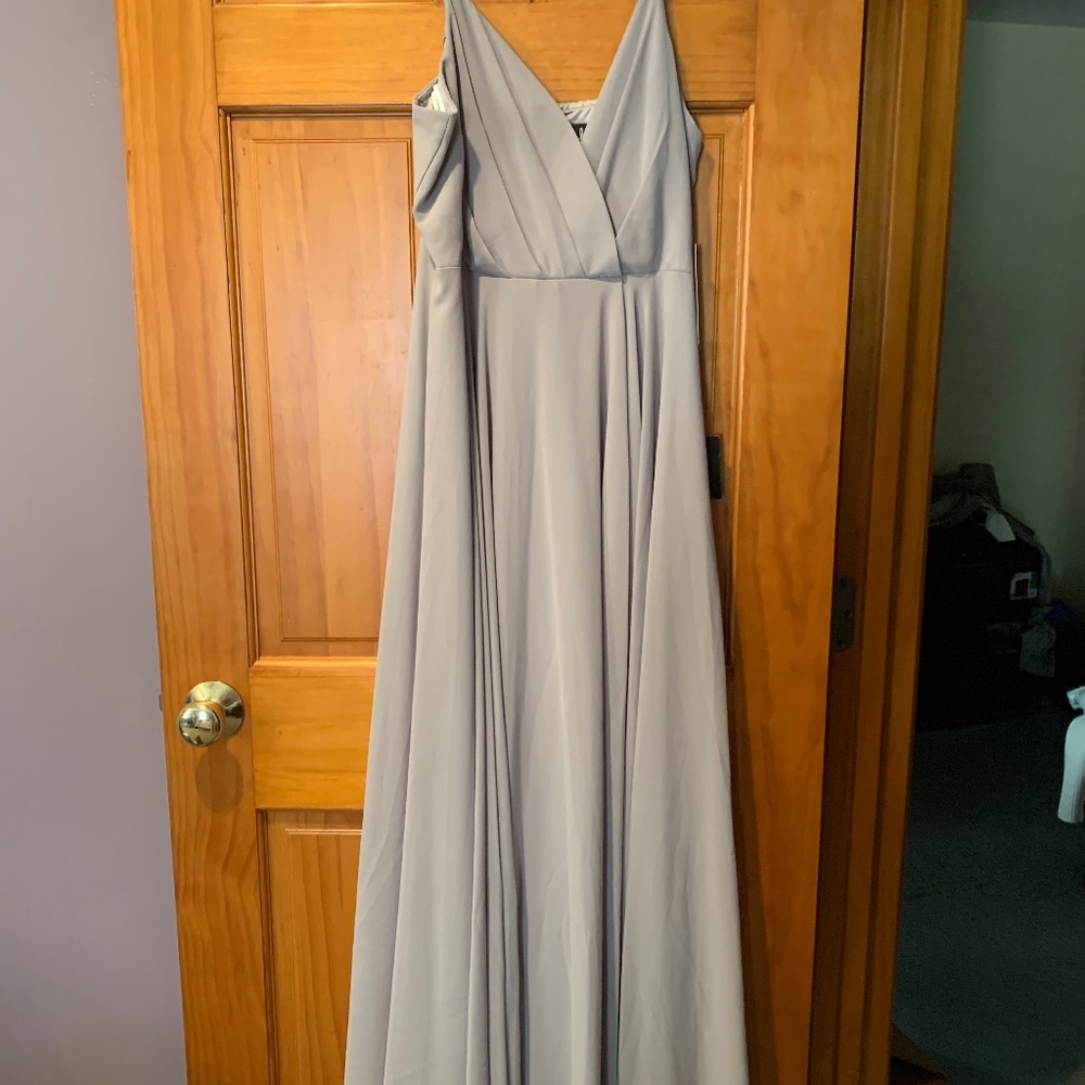 Lulus Grey prom/bridesmaid dress